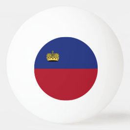 Liechtenstein flagga pingisboll