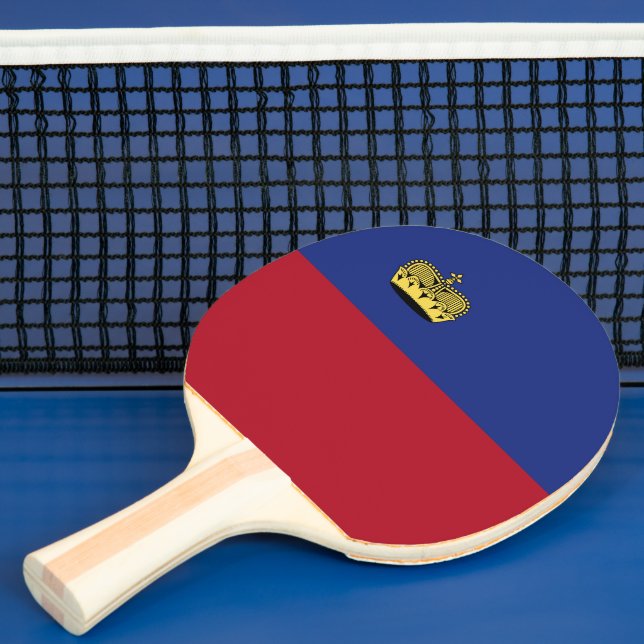 Liechtenstein flagga pingisracket (Insitu)