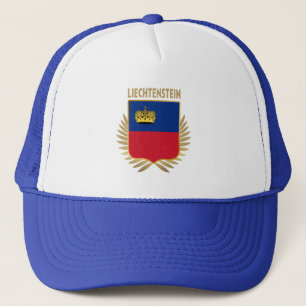 Liechtenstein Flagga Shield Keps