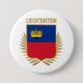 Liechtenstein Flagga Shield Knapp