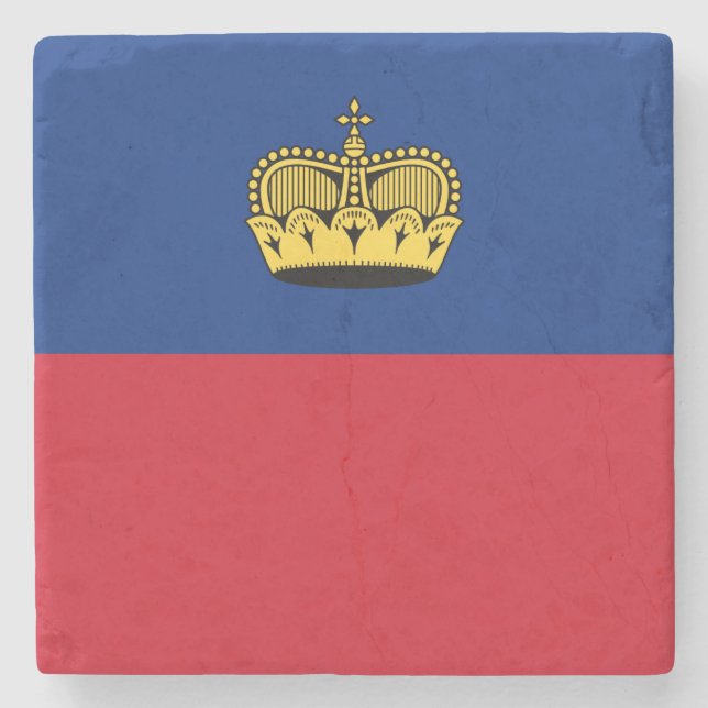 Liechtenstein Flagga Stenunderlägg (Framsidan)