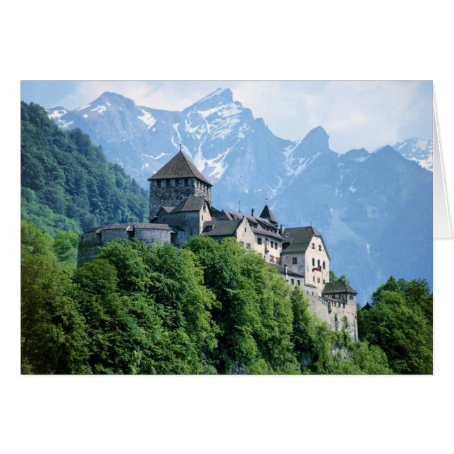 LIECHTENSTEIN HÄLSNINGSKORT (Framsidan Horizontal)