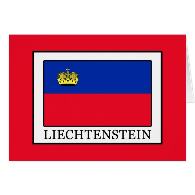 Liechtenstein Hälsningskort (Framsidan Horizontal)