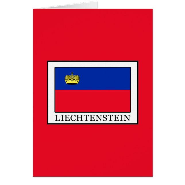 Liechtenstein Hälsningskort (Framsidan)