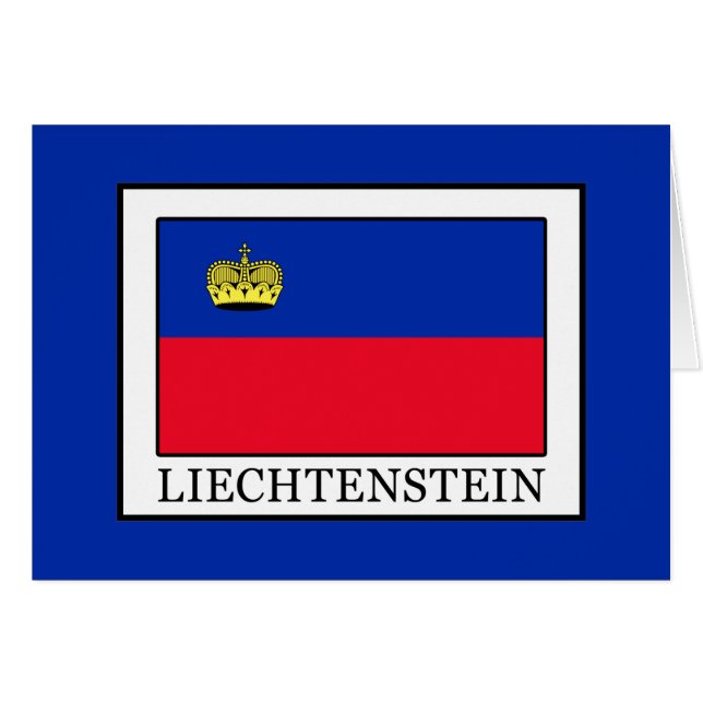 Liechtenstein Hälsningskort (Framsidan Horizontal)