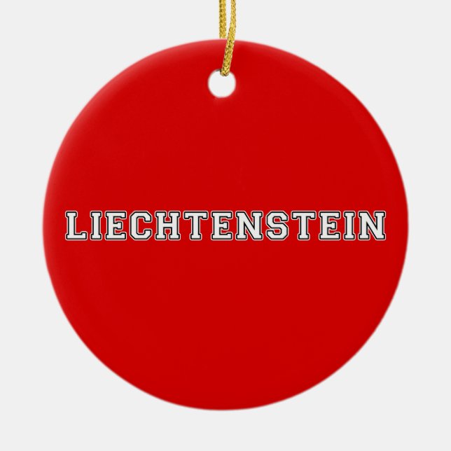 Liechtenstein Julgransprydnad Keramik (Framsidan)