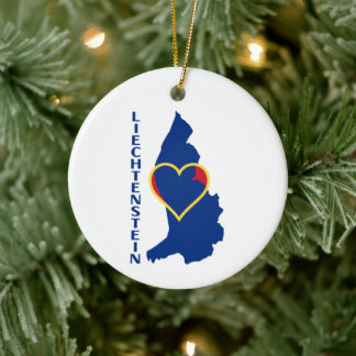 Liechtenstein Julgransprydnad Keramik
