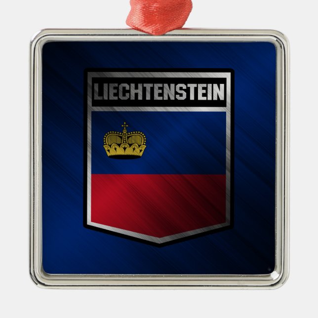 Liechtenstein Julgransprydnad Metall (Framsidan)