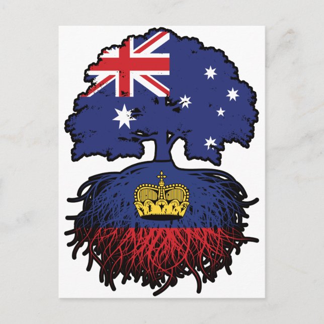 Liechtenstein Liechtensteins australiska Australie Vykort (Framsida)