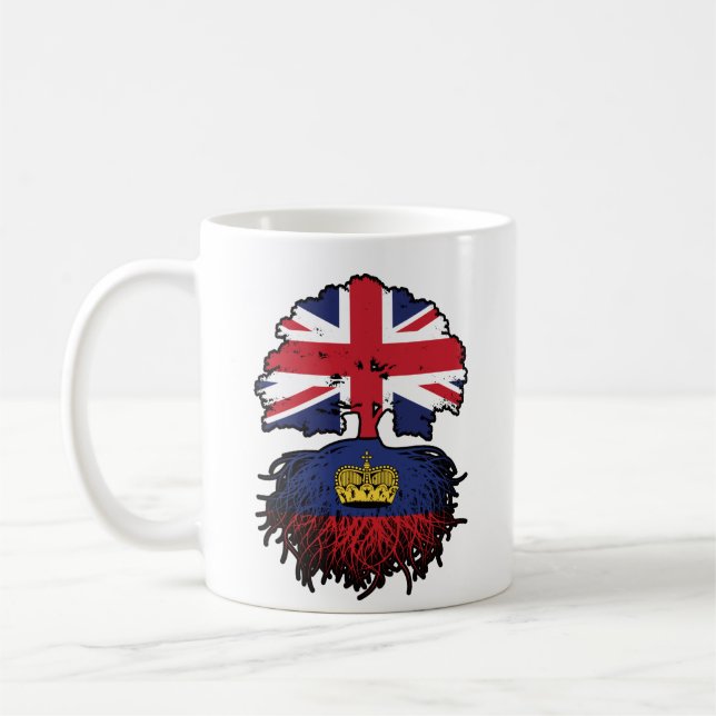 Liechtenstein Liechtensteins British UK Förenade k Kaffemugg (Vänster)