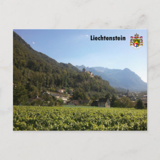 Liechtenstein mit Wappen/Liechtenstein med Jackand Vykort