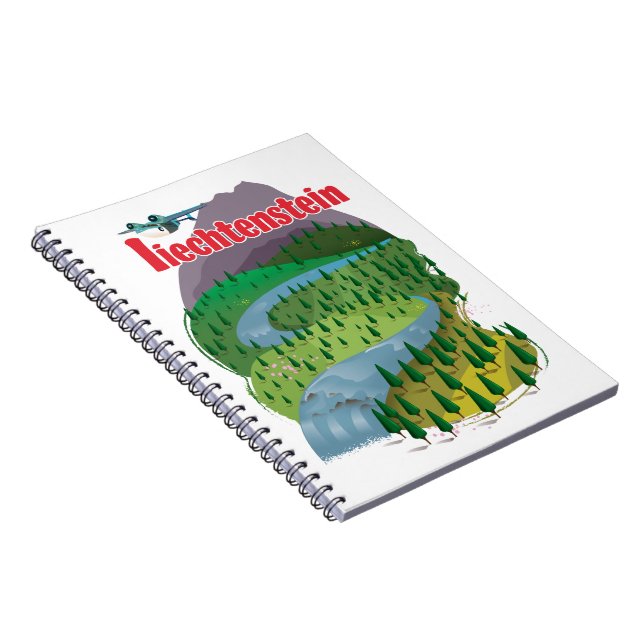 liechtenstein Resoraffisch Anteckningsbok (Högra Sidan)