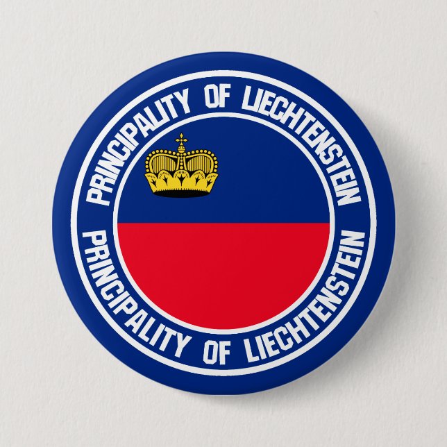 Liechtenstein Round Emblem Knapp (Framsida)