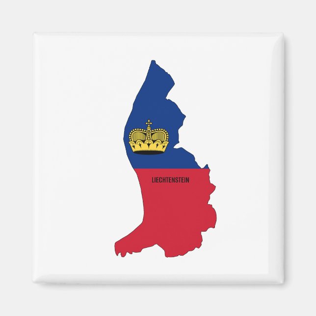 Liechtenstein silhouette magnet (Framsidan)