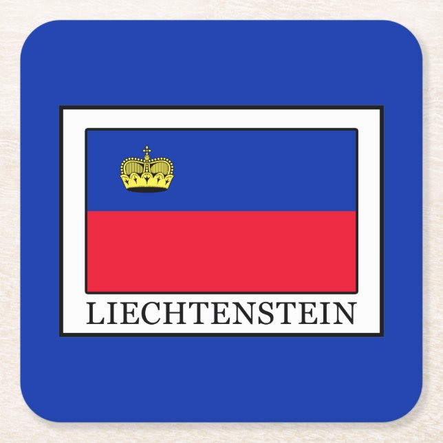 Liechtenstein Underlägg Papper Kvadrat (Framsidan)