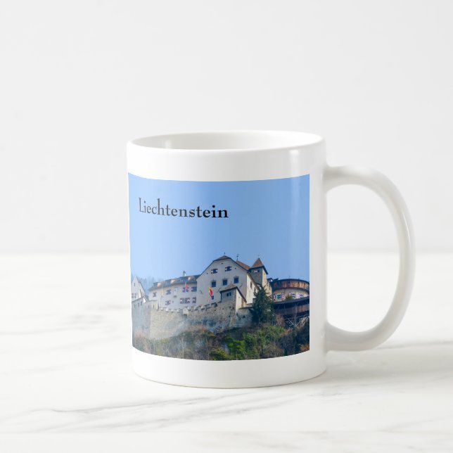Liechtenstein Vaduz Castle Souvenir Kaffemugg (Höger)
