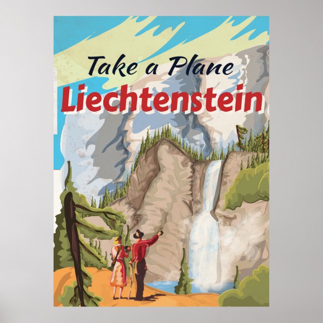 Liechtenstein vintage resor Poster (Framsidan)
