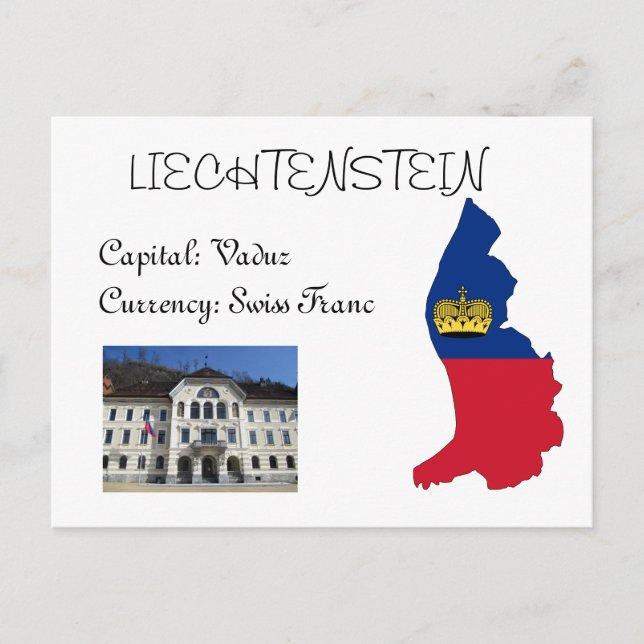 Liechtenstein Vykort (Framsida)