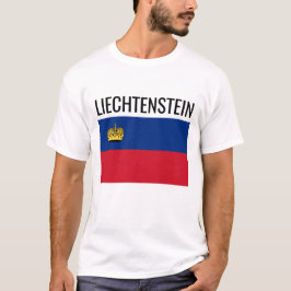 Liechtenstein / World Land National Flagga T Shirt