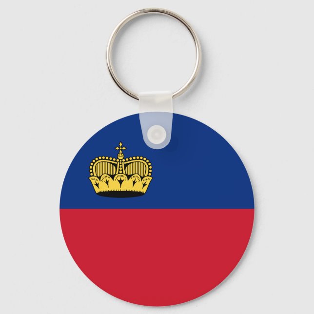 Liechtensteins flagga nyckelring (Framsida)