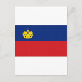 Liechtensteins nationella Flagga Vykort