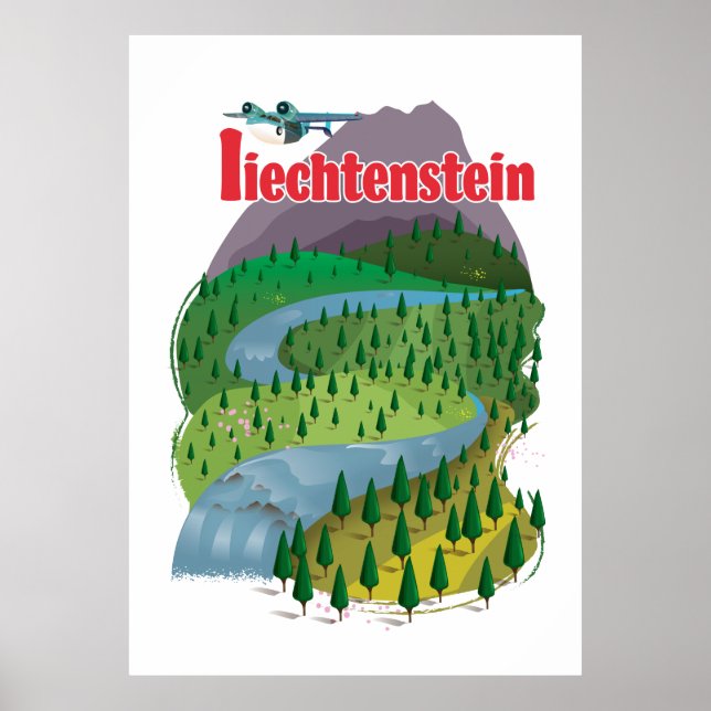 Liechtensteins reseaffisch poster (Framsidan)