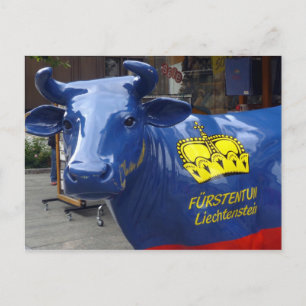 liechtensteinsk tjur vykort