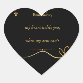 liefdestekst  hjärtformat klistermärke