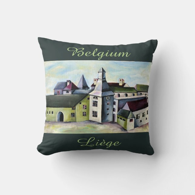 Liege, en surreal Dreamscape Mystical Castle Kudde (Framsida)