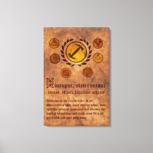 Lienzo Cuadro Los Simpsons Magios stonecutters Canvastryck (Framsida)