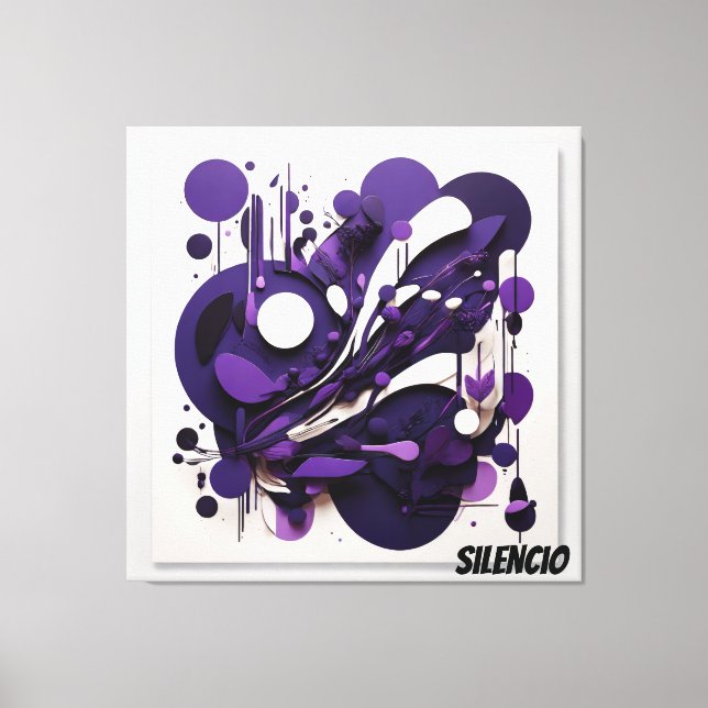 Lienzo Decorativo Biodiversidad Nocturna Silencio Canvastryck (Framsida)