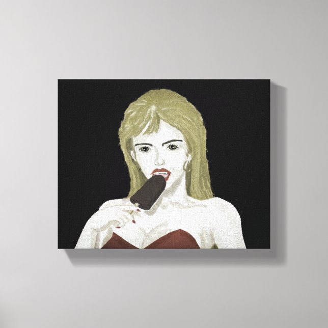 Lienzo Ice cream girl Canvastryck (Framsida)