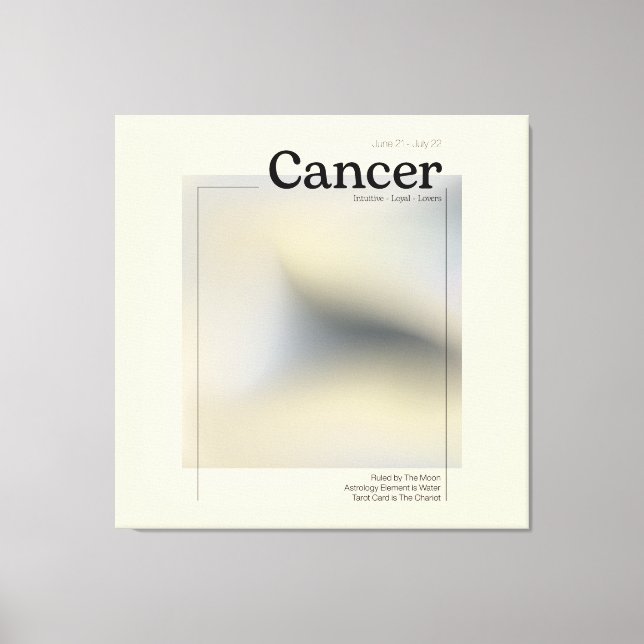 Lienzo Póster Zodíaco Cancer Canvastryck (Framsida)