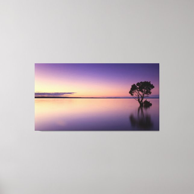 Lienzo Tríptico Paisaje Natural Lago Canvastryck (Framsida)