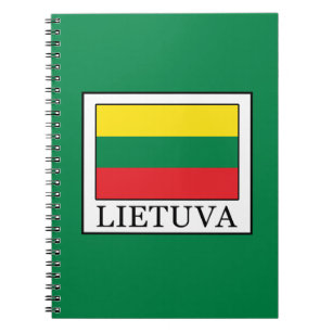 Lietuva Anteckningsbok Med Spiral