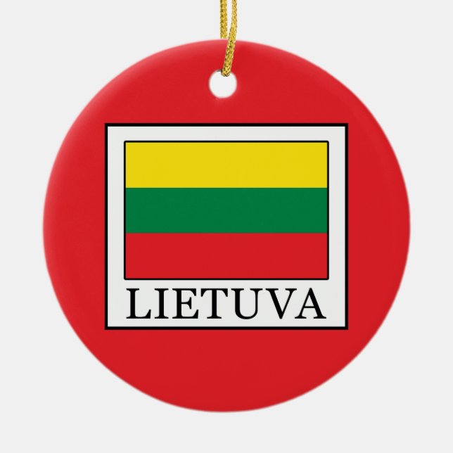 Lietuva Julgransprydnad Keramik (Framsidan)