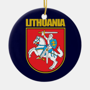 Lietuva (Litauen) COA Julgransprydnad Keramik