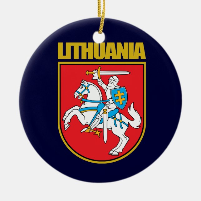 Lietuva (Litauen) COA Julgransprydnad Keramik (Framsidan)