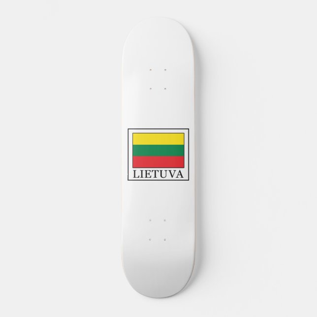 Lietuva Mini Skateboard Bräda 18,7 Cm (Framsida)