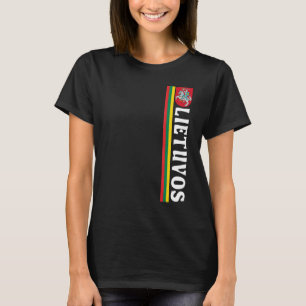Lietuvos Ocer-Pridet Flagga och Emblem litauiska T Shirt