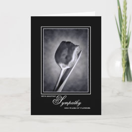 Lieu of Flowers Sympathy Memorial Donation Tulip Kort