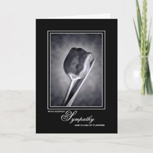Lieu of Flowers Sympathy Memorial Donation Tulip Kort