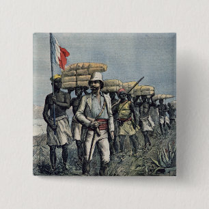 Lieutenant Mizon på hans beskickning 1892 Knapp
