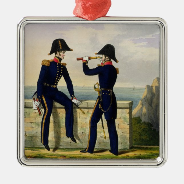 Lieutenants pläterar 1 från 'dräkten av royalNaen Julgransprydnad Metall (Framsidan)