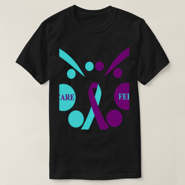 Lif för stöd för självmordsförebyggande, medvetenh t shirt (Design framsida)