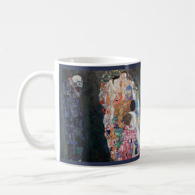 Life and Death, Gustav Klimt Coffee Mugg (Vänster)