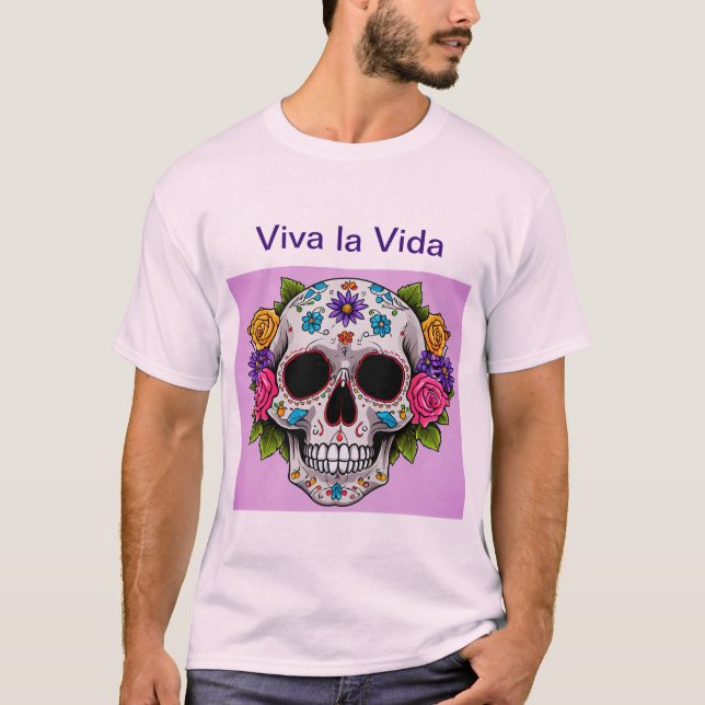 Life and Death Harmony Skull T-Shirt (Framsida)