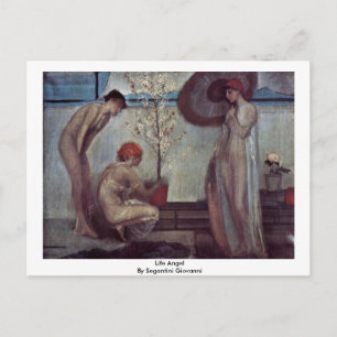 Life Angel av Segantini Giovanni Vykort