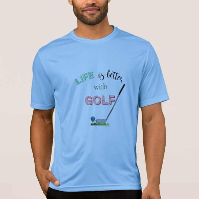 Life är bättre med GOLF, Coola Graphi GOLF T-Shirt (Framsida)