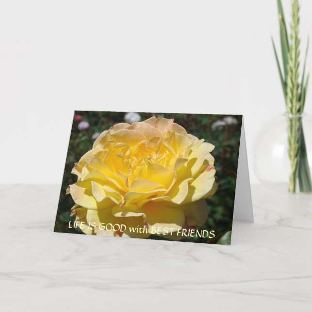 Life är BRA med BÄSTA VÄNNER-kort Kort (Framsida)